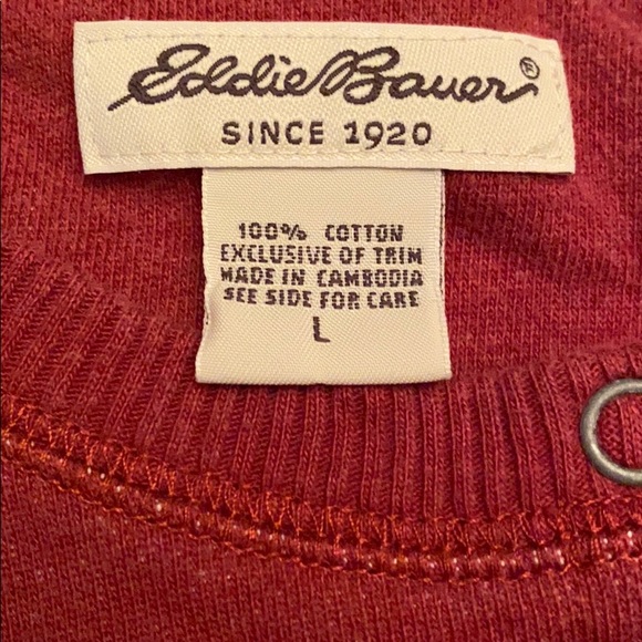 Eddie Bauer Rust Sweater- Large - Picture 4 of 6